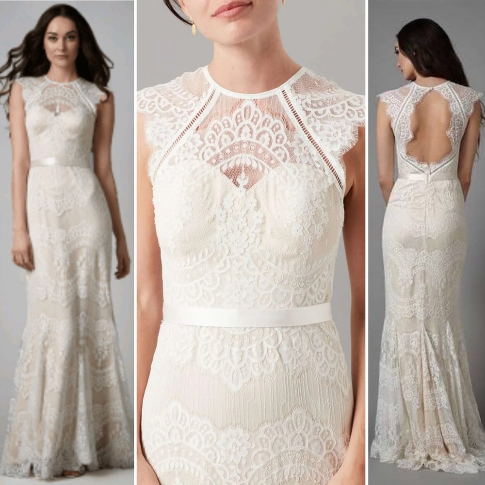 {Catherine Deane} : “Suri” Ivory Lace Wedding Gown - Picture 12 of 16